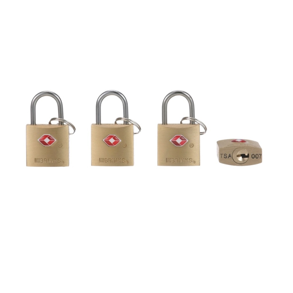 Brinks Luggage Security Locks with Keys (4 pk) - Picture 6 of 14